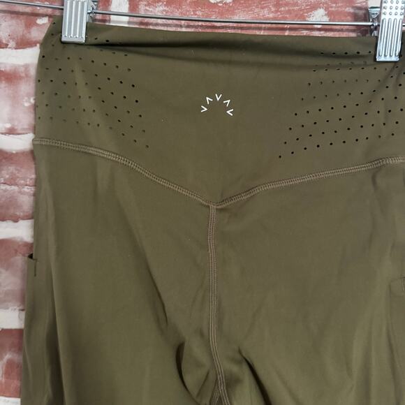 Varley Always High-Rise Pocket Leggings Olive Green XS - Picture 3 of 9